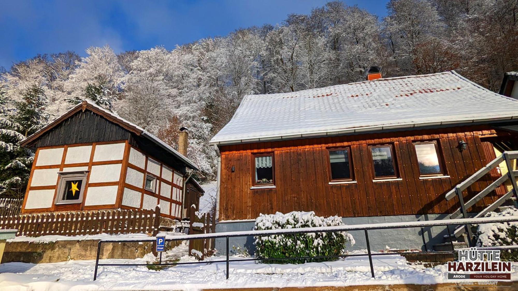 Arode Huette Harzilein - Romantic Tiny House On The Edge Of The Forest Zorge المظهر الخارجي الصورة